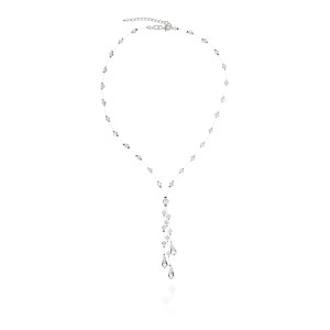Naszyjnik ślubny z kryształami Swarovski srebro 925
