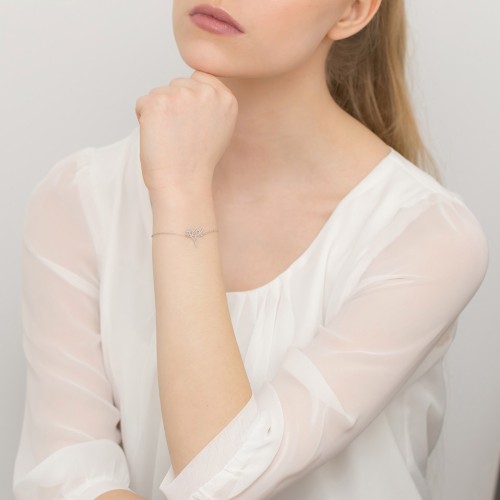 Srebrna bransoletka koliber ptak Origami B206-925-S marko