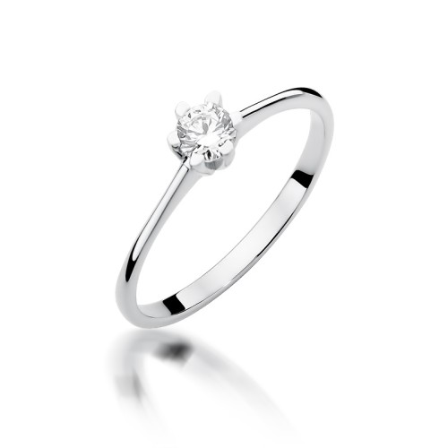 Pierścionek z brylantem 0,23ct W387-585-B0.23 MARKO
