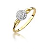Złoty pierścionek z brylantami 0,12ct W421-585-B0.12 MARKO