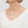 Srebrny wisiorek łamane serce grawer ZG003-925 MARKO