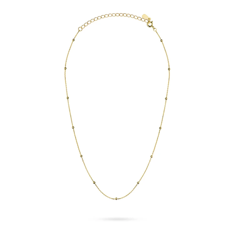 Pozłacany naszyjnik łańcuszek choker z kuleczkami Supreni N490-925-Z marko