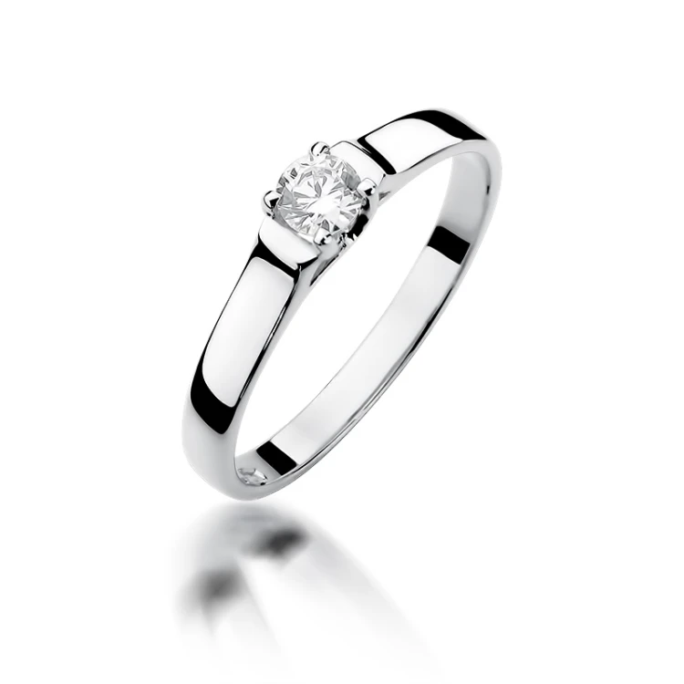 Pierścionek z brylantem 0,18ct W381-585-B0.18 MARKO