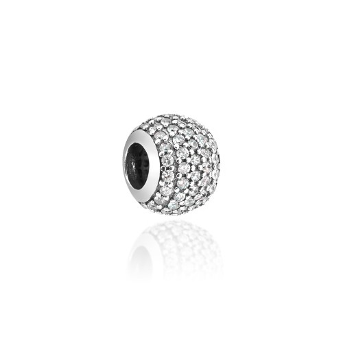 Srebrna zawieszka wisiorek Charms koralik cyrkonie Z104-925 marko