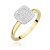 Złoty pierścionek z brylantami 0,13ct 585 Galaktyki W448-585-B0.13 marko