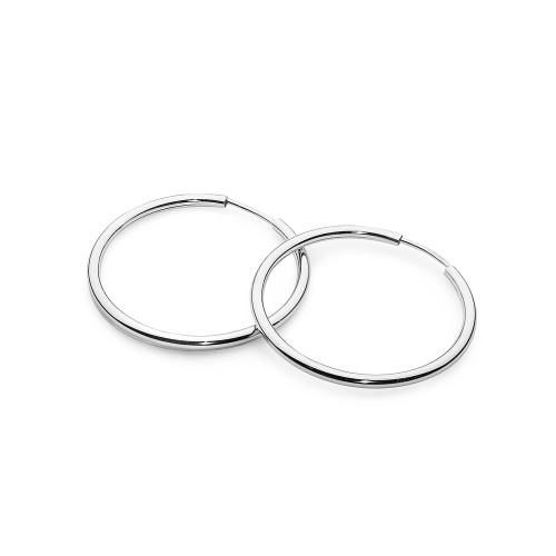 Kolczyki koła z białego złota 3cm kreolki Jeso basic K079-585 MARKO