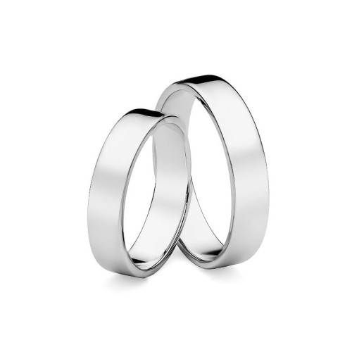 Klasyczne obrączki ślubne z białego złota soczewka 4mm O032-585-44 O032-585-44 marko
