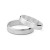 Obrączki z fazowaną krawędzią białe złoto damska 4mm męska 5mm O034-585-45 MARKO