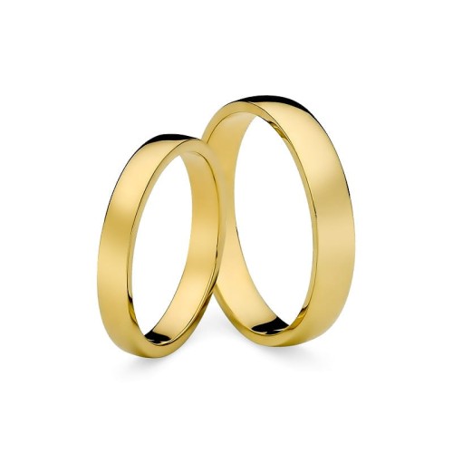 Lekko zaokrąglone obrączki złote damska 3mm męska 4mm O035-585-34 MARKO