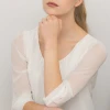 Bransoletka z zawieszkami na złotym łańcuszku serca Iluvia  B605-585 marko
