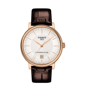 Zegarek Tissot Carson T1224073603100 męski brązowy pasek