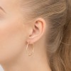 Srebrne pozłacane kolczyki kółka kreolki 3cm Jeso basic K305-925-Z marko