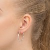 Kolczyki koła z białego złota 3cm kreolki Jeso basic K079-585 MARKO