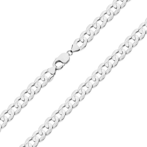 Srebrny łańcuszek męski 9mm Pancerka 50cm szeroki łańcuch 925 MARKO