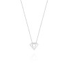 Srebrny naszyjnik celebrytka diament brylant Supreni N483-925-S marko