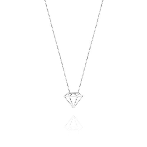 Srebrny naszyjnik celebrytka diament brylant Supreni N483-925-S marko