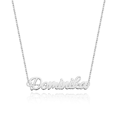 Srebrny naszyjnik z imieniem Dominika IMIONA pr.925  N183-925-S-DOMINIKA marko