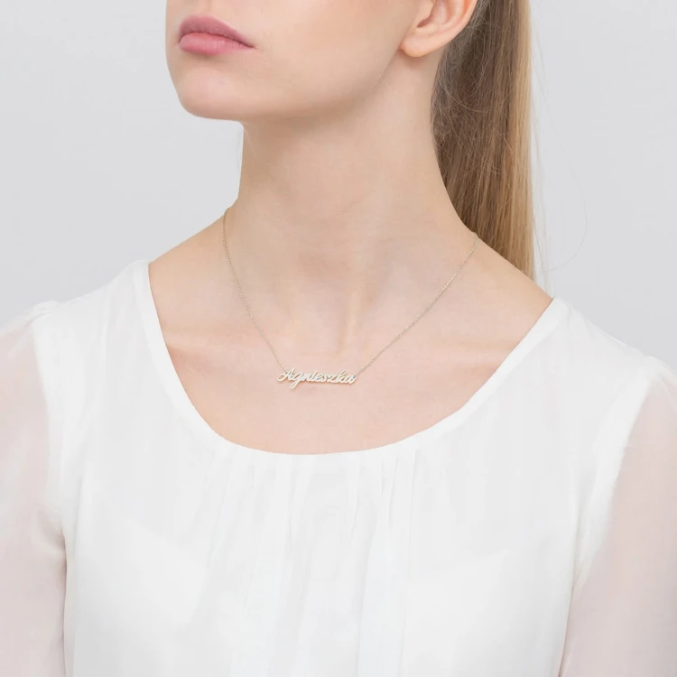 Srebrny naszyjnik z imieniem Agnieszka IMIONA pr.925 N183-925-S-AGNIESZKA marko