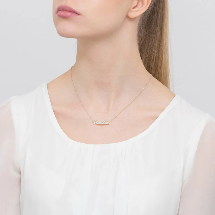 Srebrny naszyjnik z imieniem Paulina IMIONA pr.925 N183-925-S-PAULINA marko