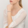Bransoletka modułowa mesh do zawieszek Charms srebro