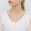 Złoty krzyż diamentowany krzyżyk