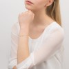 Złota bransoletka na łańcuszku dwa serca i nieskończoność Iluvia