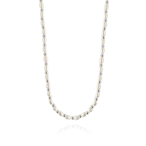 Srebrny naszyjnik z perełkami Supreni choker