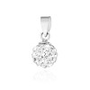 Srebrny wisiorek błyszczący koralik shamballa Swarovski 8mm Soledo