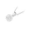 Srebrny wisiorek błyszczący koralik shamballa Swarovski 8mm Soledo
