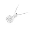 Naszyjnik Shamballa Swarovski zawieszka kulka 8mm łańcuszek