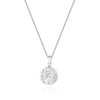 Komplet biżuterii srebrnej shamballa Swarovski kolczyki zawieszka łańcuszek