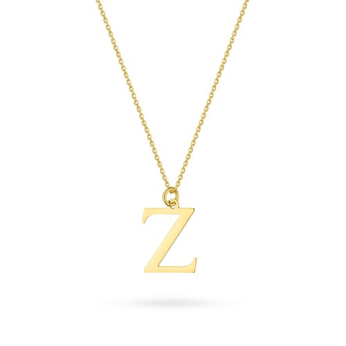 Złoty naszyjnik z zawieszką literka Z N703-333-Z marko