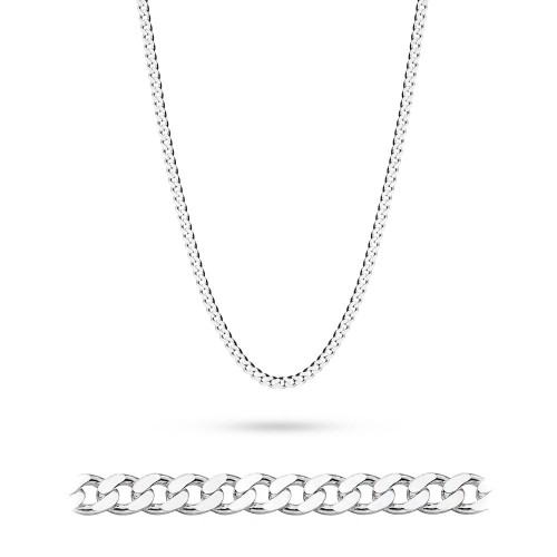 Srebrny łańcuszek męski 3,8mm Pancerka 45cm 925 L219-925-45 marko