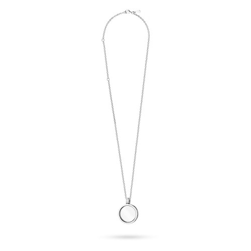 Naszyjnik srebrny sekretnik szklany otwierany medalion Charms  N744-925-S marko