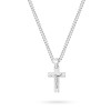 Zdobiony krzyżyk z Jezusem na łańcuszku pancerka 50cm D362-925-S-L222-50 marko