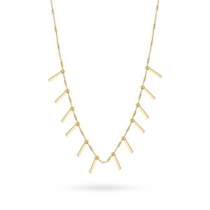 Pozłacany naszyjnik choker blaszki