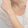 Złota bransoletka diamentowane koraliki kostki Iluvia  B909-585 marko