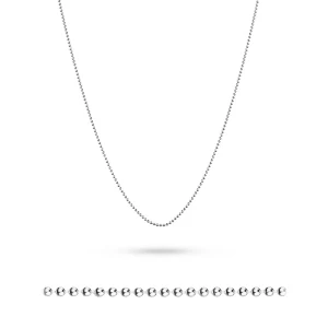 Srebrny łańcuszek damski kulka pr 925
