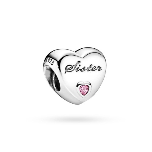 Srebrna zawieszka wisiorek Sister siostra serce Charms Z546-925-R marko