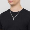 Srebrny krzyżyk nacinany zdobiony D368-925-S marko