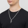 Srebrny krzyżyk z Jezusem nacinany zdobiony D371-925-S marko
