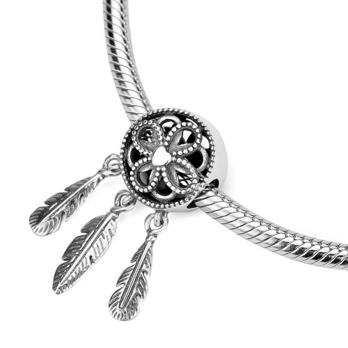 Srebrna zawieszka wisiorek łapacz snów ażurowy Charms Z551-925 marko