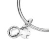 Srebrna zawieszka wisiorek na szczęście podkowa koniczynka Charms  Z552-925 marko