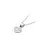 Zawieszka z białego złota serduszko z brylantami 0,15ct