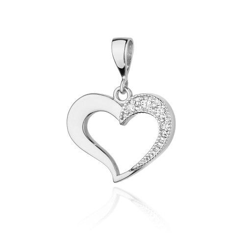Zawieszka wisiorek z białego złota z brylantami 0,06ct
