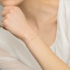 Złota bransoletka diamentowane koraliki cyrkonia łezka Iluvia B929-585 marko