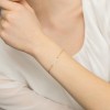 Bransoletka nieskończoność na złotym łańcuszku cyrkonia łezka Supreni B946-585 marko