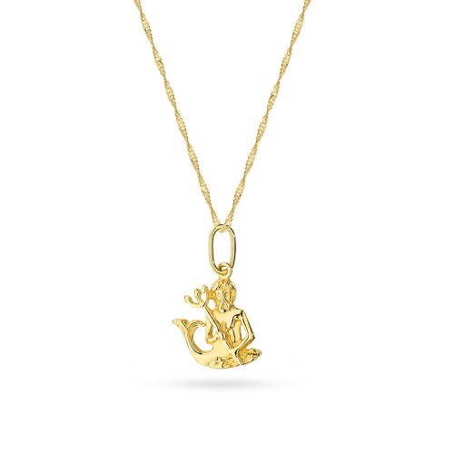 Złoty naszyjnik znak zodiaku Wodnik łańcuszek zawieszką Zodiak 
 Z062-333-L001-45 marko