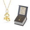 Złoty naszyjnik znak zodiaku Skorpion łańcuszek zawieszką Zodiak Z060-333-L001-45 marko
