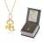 Złoty naszyjnik znak zodiaku Skorpion łańcuszek zawieszką Zodiak Z060-333-L001-45 marko